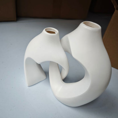 Heart-Shaped Ceramic Vase Homeandso