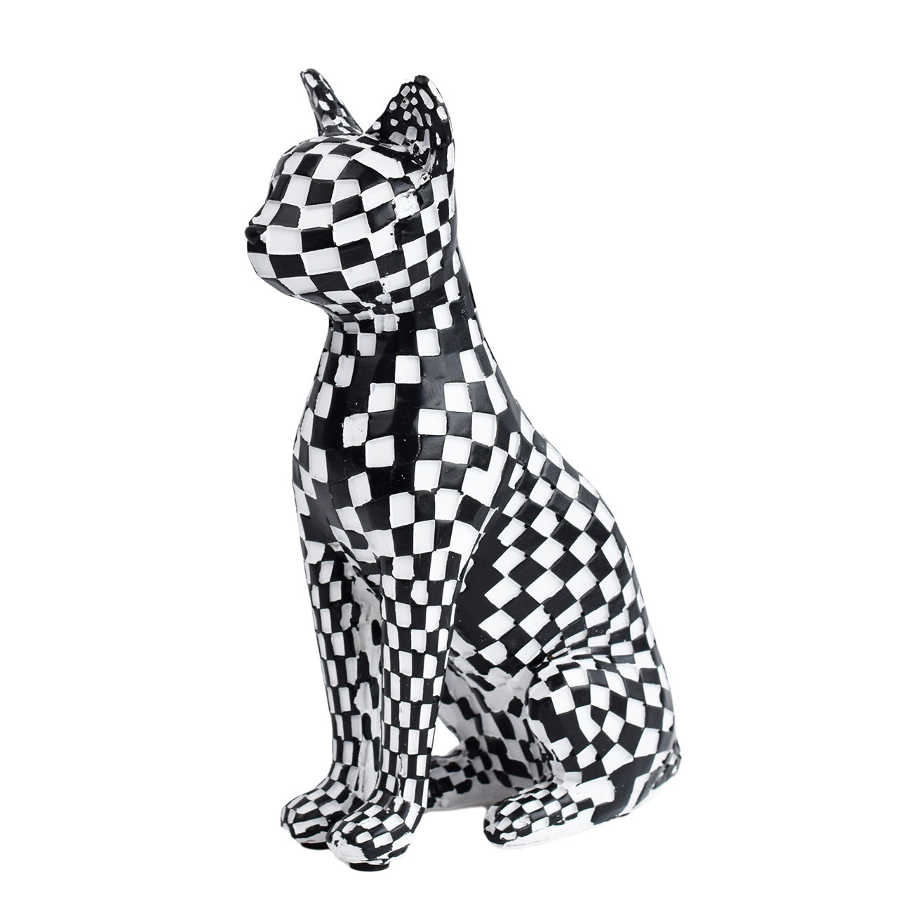 Mosaic Cat Figurine Homeandso