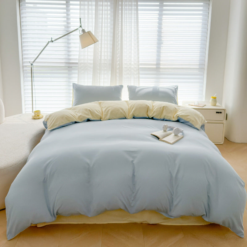 Lightweight Breathable Cotton Duvet Cover Set Homeandso