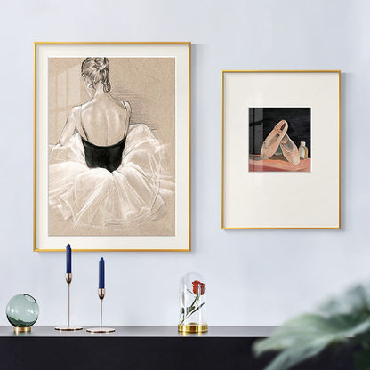 Elegant Framed Ballerina Artwork Homeandso