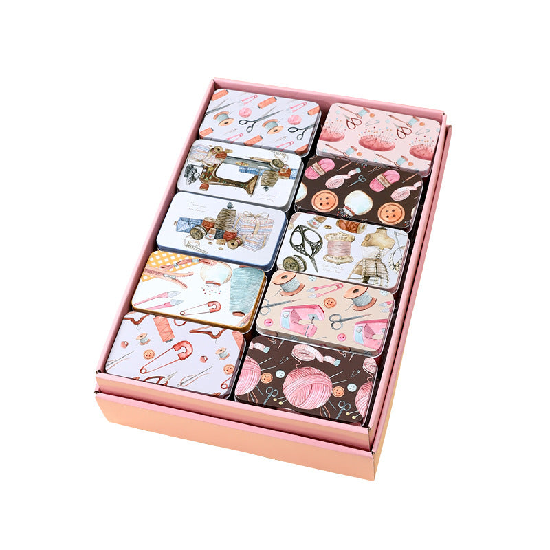 Artistic Sewing Supplies Storage Tin Homeandso