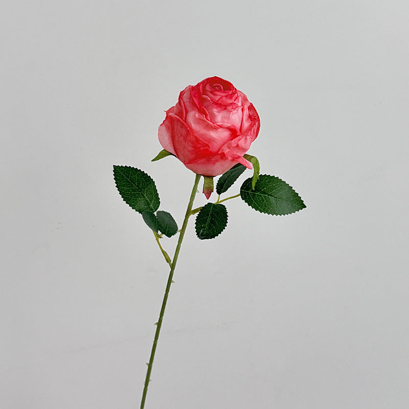 Realistic Artificial Rose Floral Stem