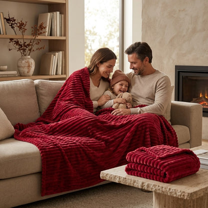 Textured Fleece Deken