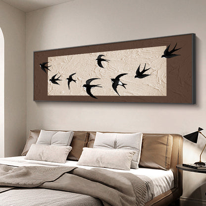 Artful Bird Silhouettes Framed Wall Decor Homeandso