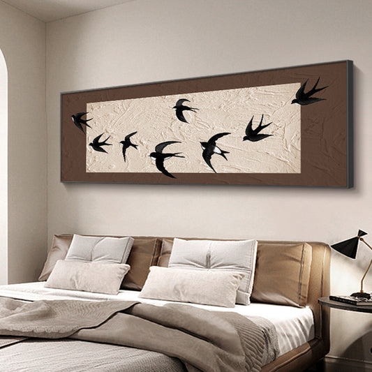 Artful Bird Silhouettes Framed Wall Decor Homeandso