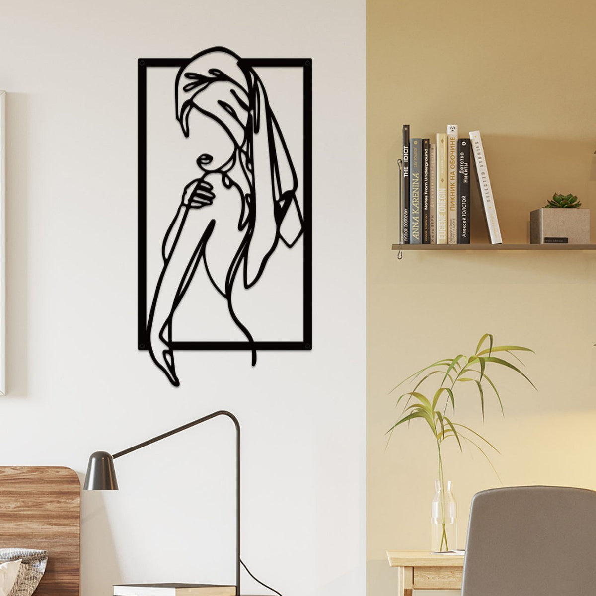 Artistic Line Art Wall Sculpture Homeandso