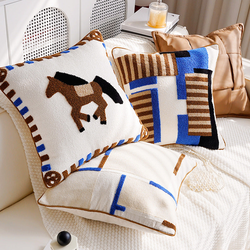 Geometric Patterned Decorative Pillow