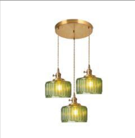 Vintage Glass Pendant Light