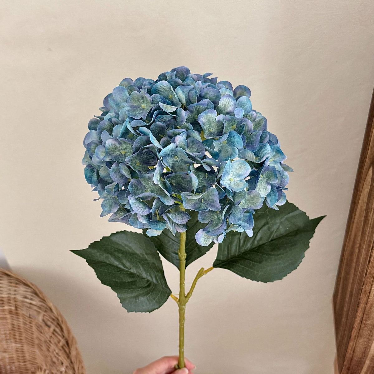 Lifelike Hydrangea Flower Stem