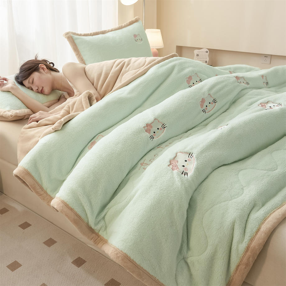 Plush Cartoon-Themed Quilted Comforter Homeandso