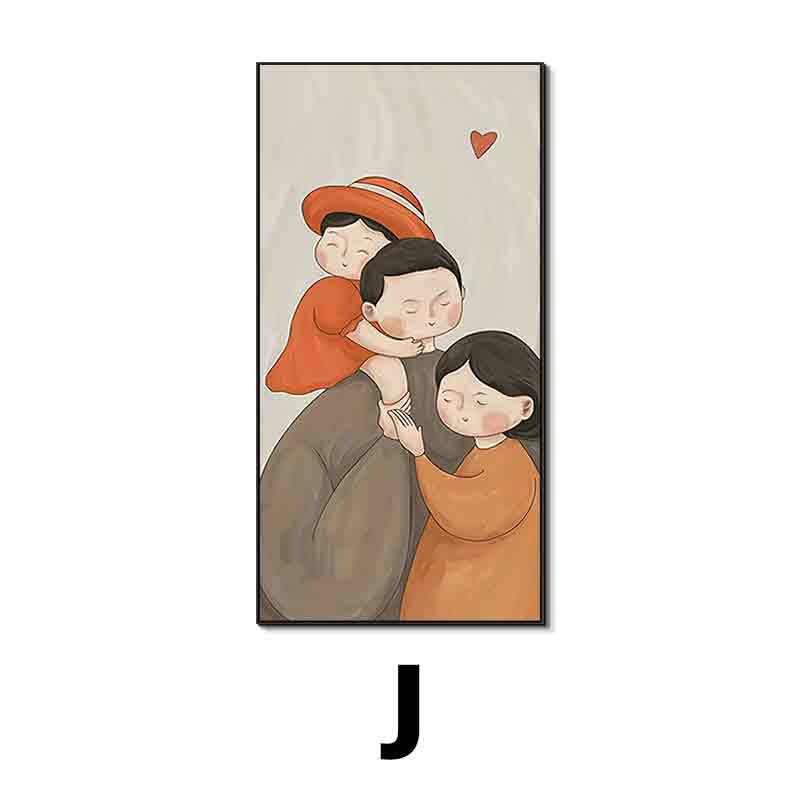 Framed Family Illustration Wall Art Homeandso