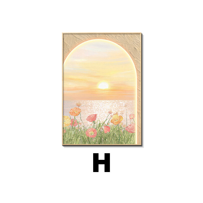 Framed Floral Sunset Art Print Homeandso