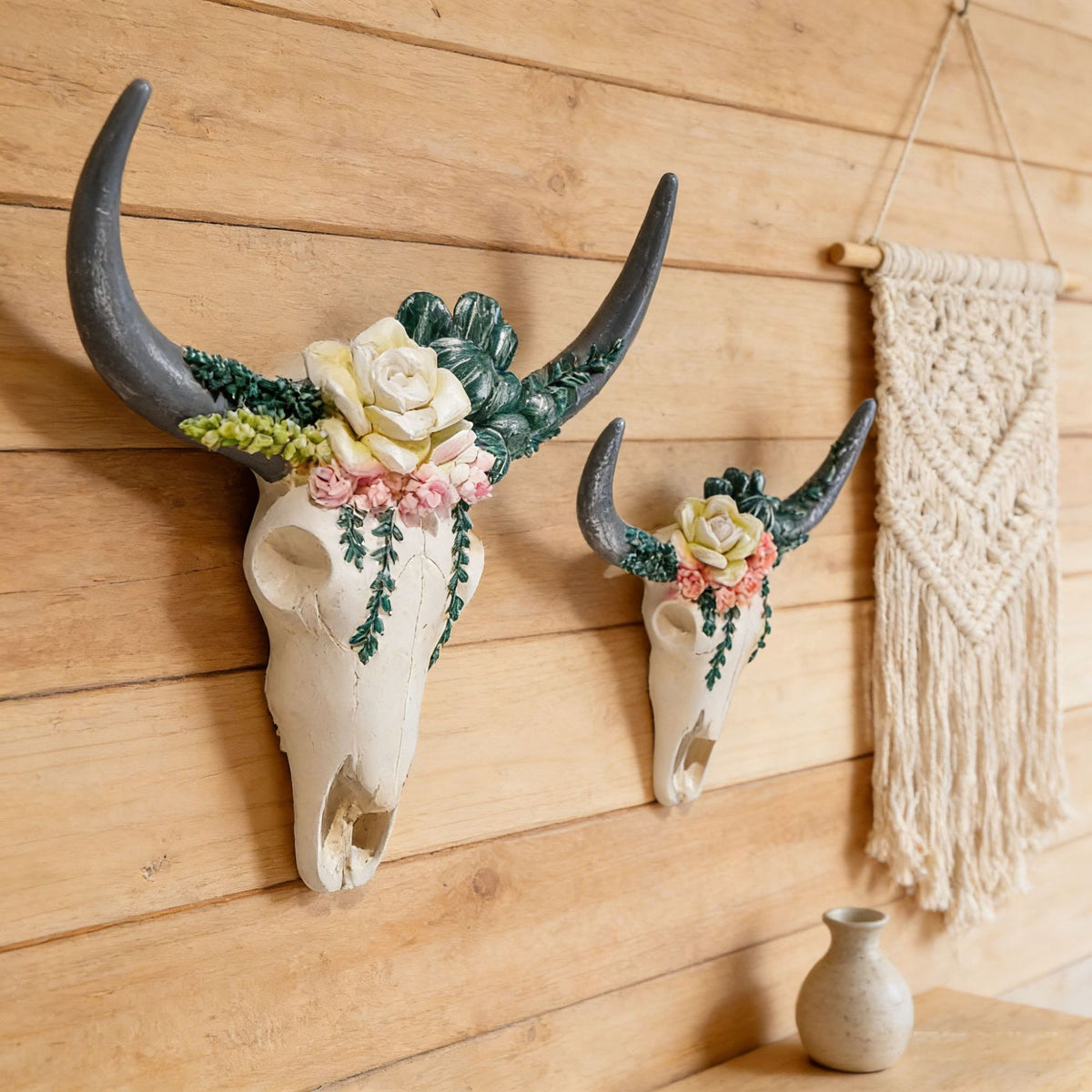 Floral Skull Wall Decor Homeandso