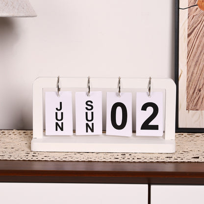 Wooden Desk Calendar Stand Homeandso