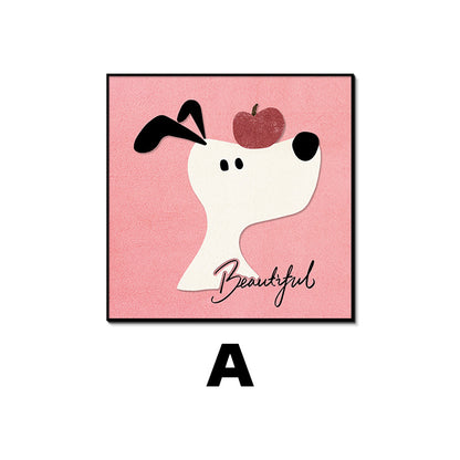 Cartoon Dog-Themed Wall Art Homeandso