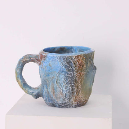 Artistic Stone-Molded Coffee Mug Homeandso