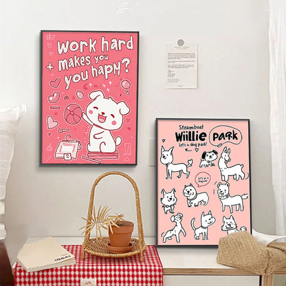 Dog-Themed Framed Wall Art Homeandso