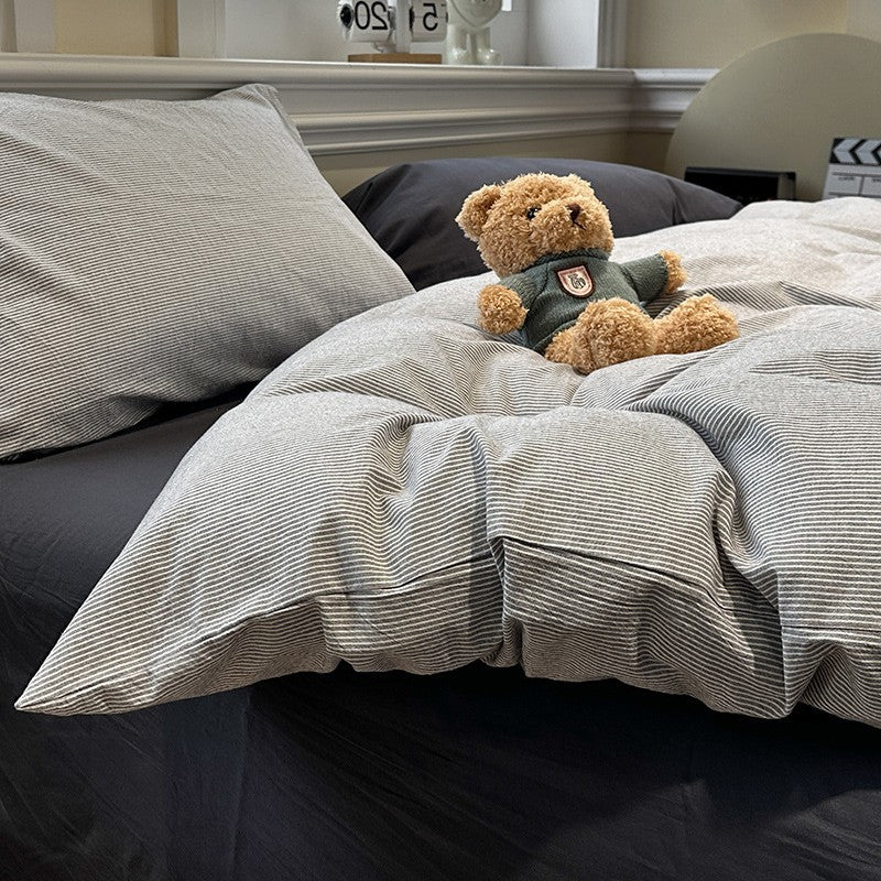 Decorative Striped Comfort Quilt Homeandso