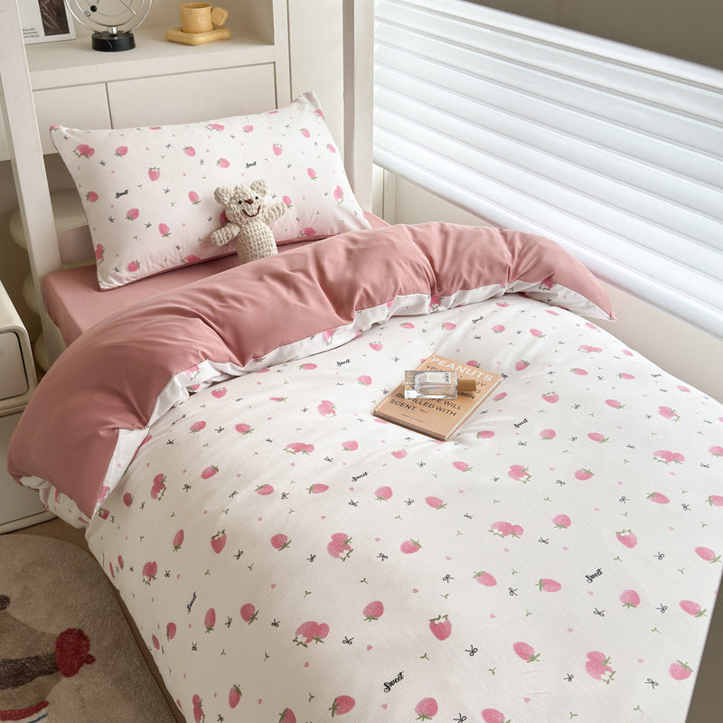 Polka Dot Patterned Duvet Cover Set