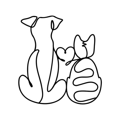 Home Decor Pet Silhouette Wall Art Homeandso
