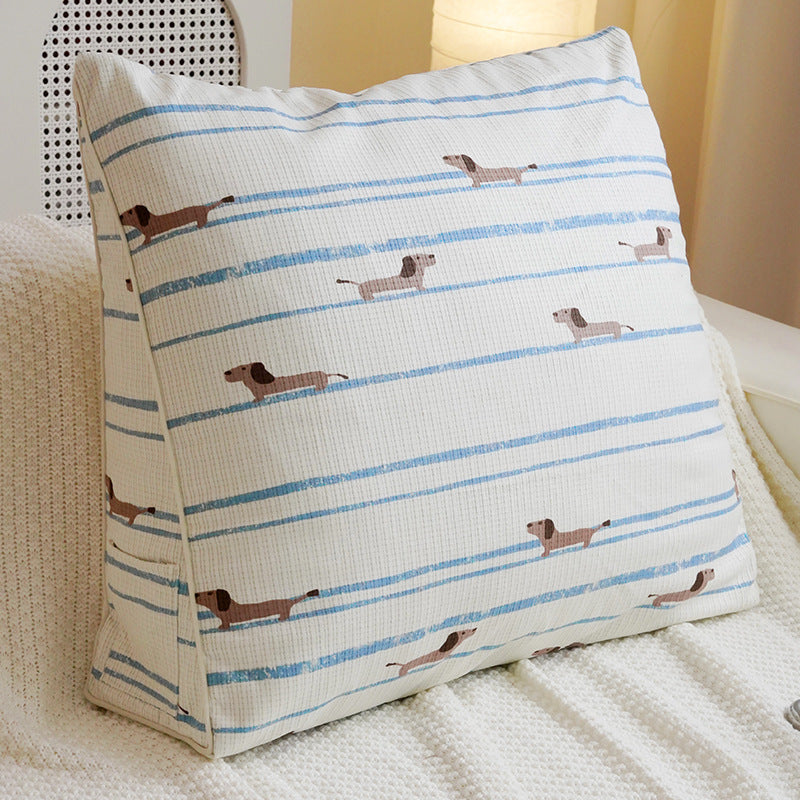 Decorative Dog-Themed Throw Pillow for Bedroom Decor
