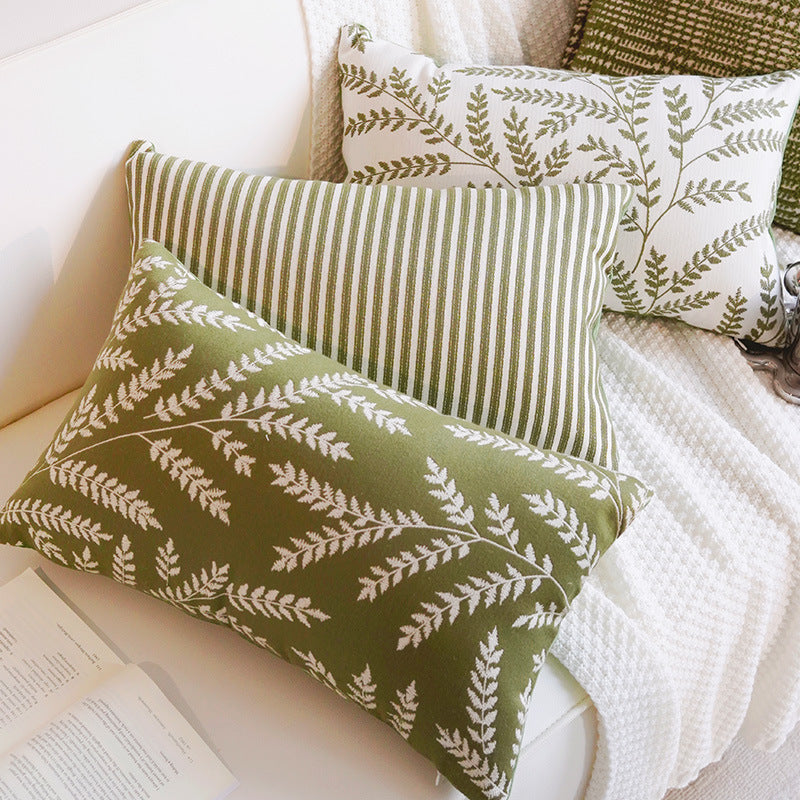 Botanical Patterned Decorative Pillow