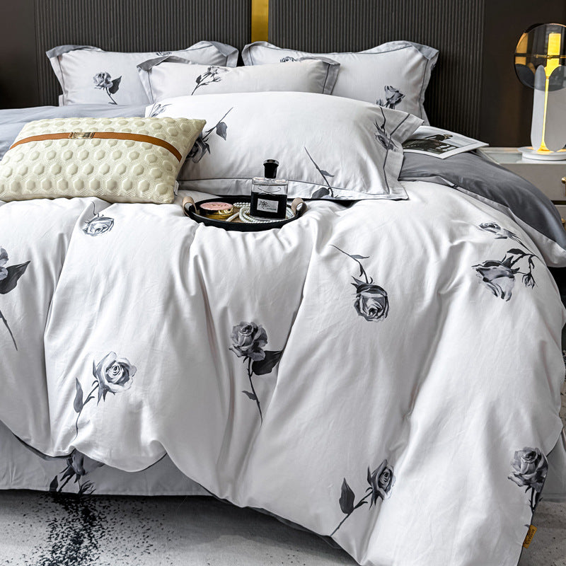 Decorative Premium Floral Print Bedding Set Homeandso