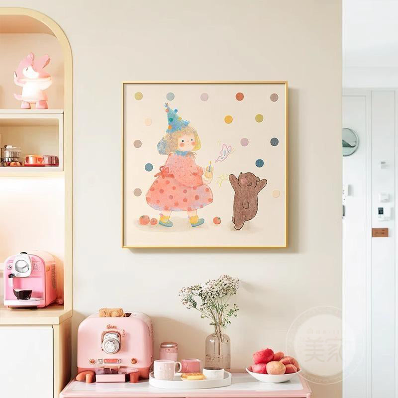 Illustrative Character Canvas Art Print Homeandso