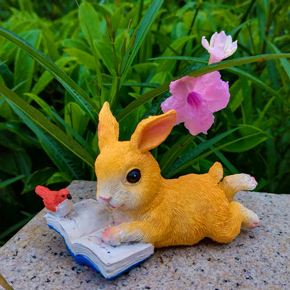 Delightful Bunny Figurine Homeandso