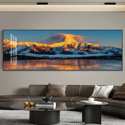 Framed Mountain Landscape Artwork Homeandso