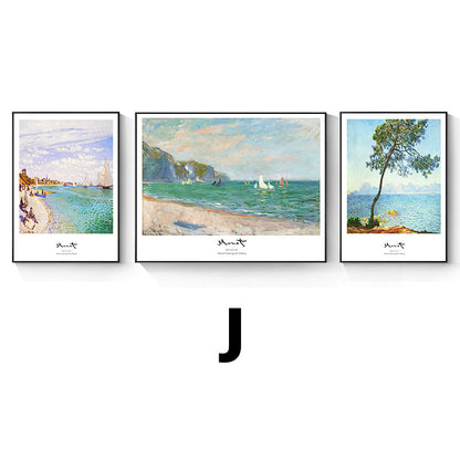 Framed Impressionist Landscape Art Set Homeandso