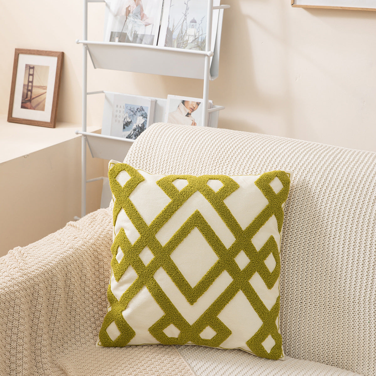 Geometrisches gemustertes Wurfpillow