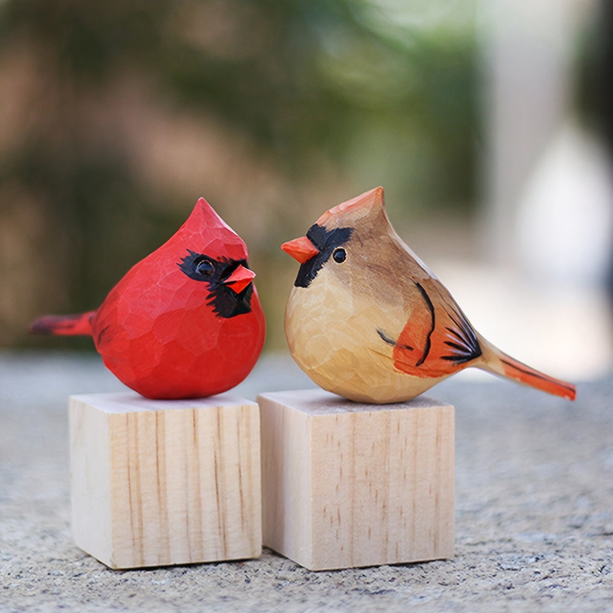 Wooden Bird Figurines Homeandso