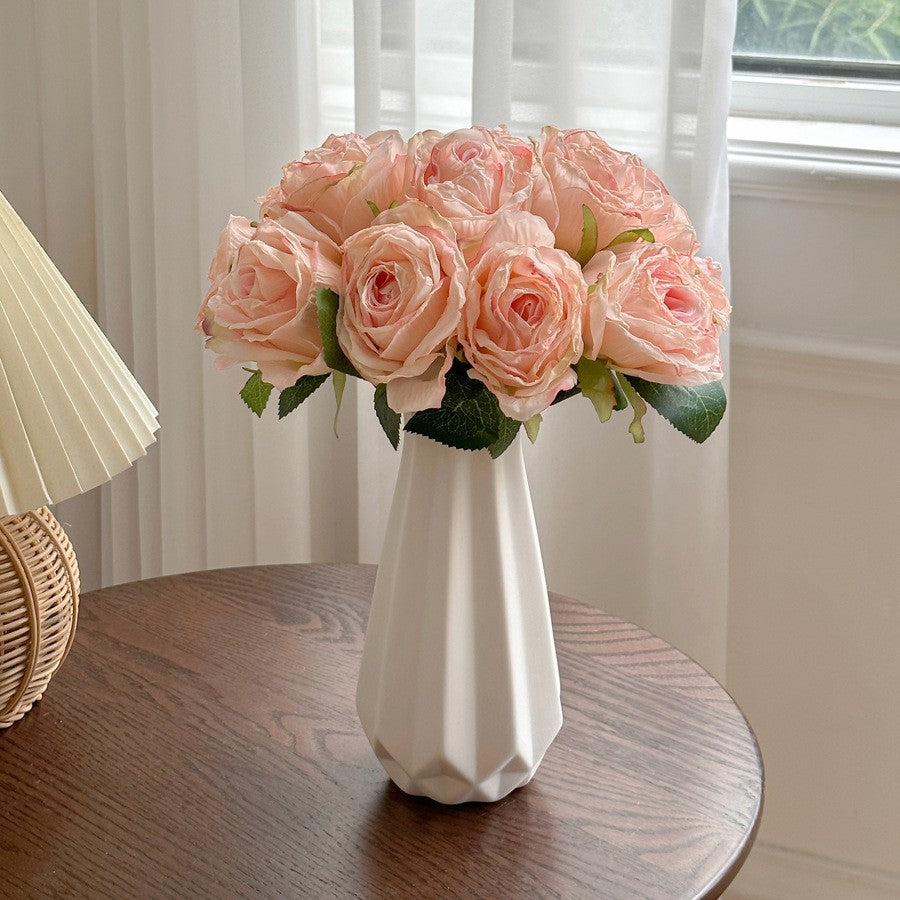 Faux Floral Rose Bouquet Arrangement