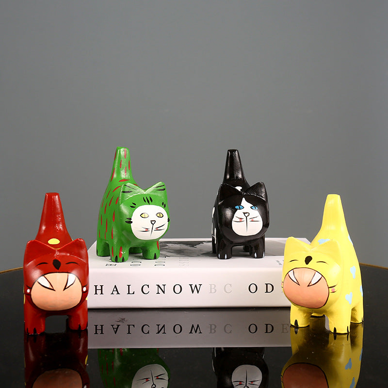 Decorative Cat Figurines Homeandso