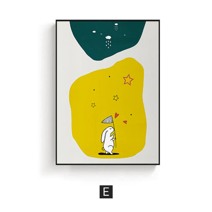 Abstract Giraffe Illustration Framed Art Homeandso