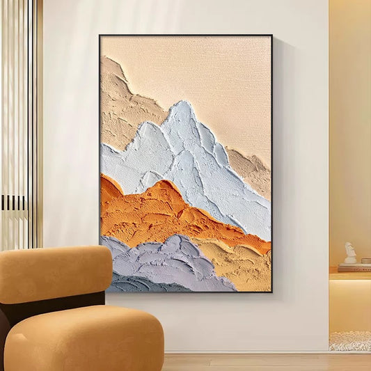 Textured Mountain Landscape Canvas Artwork Homeandso
