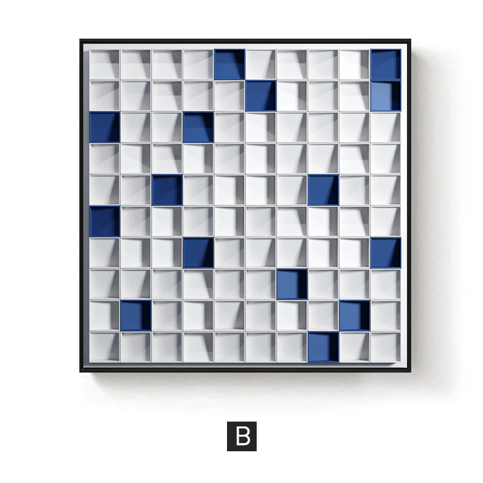 3D Textured Geometric Wall Art Homeandso