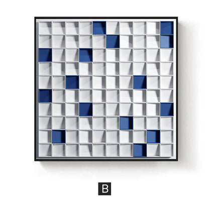3D Textured Geometric Wall Art Homeandso