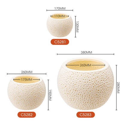 Textured Ceramic Planter Homeandso