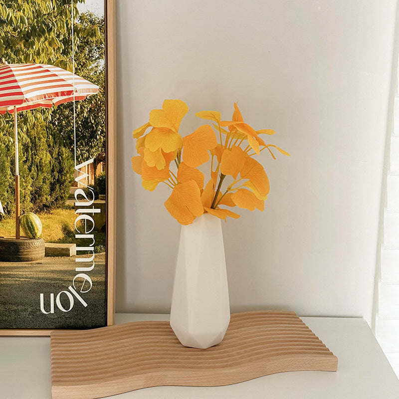 Lifelike Floral Arrangement in Modern Vase