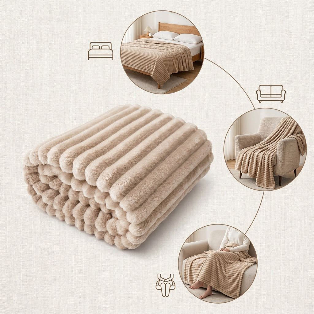 Luxuriöse Textured Throw