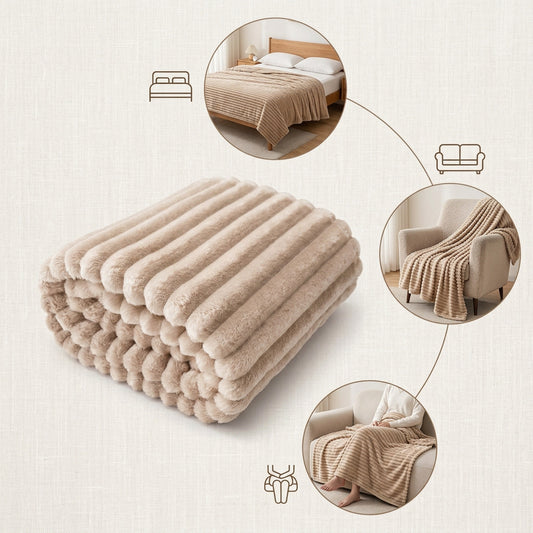 Luxuriöse Textured Throw