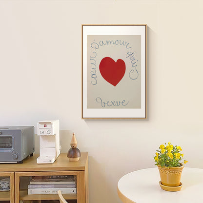 Framed Doodle Heart Wall Art Homeandso