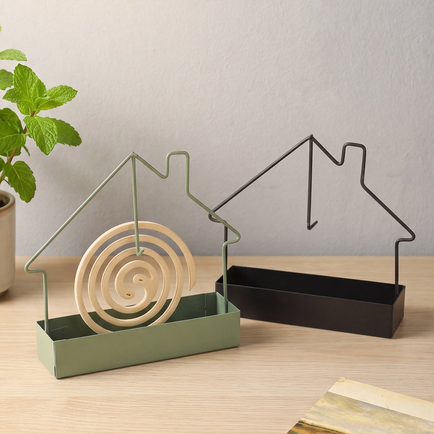 House-Shaped Decorative Metal Organizer Homeandso