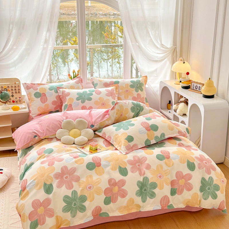 Playful Cartoon Bear Bedding Set Homeandso