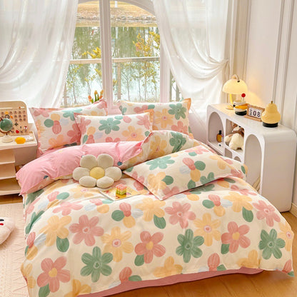 Playful Cartoon Bear Bedding Set Homeandso
