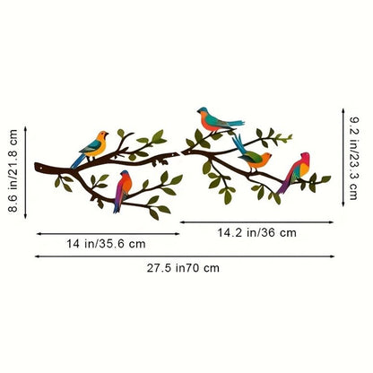 Decorative Bird Branch Wall Art Homeandso