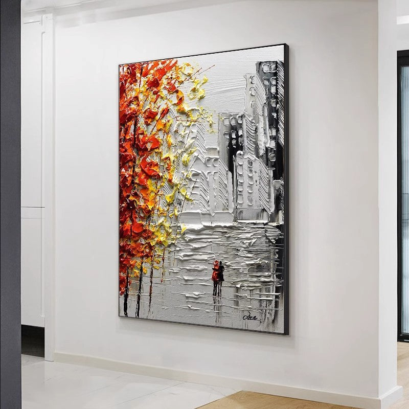 Urban Impressionist Cityscape Canvas Art Homeandso