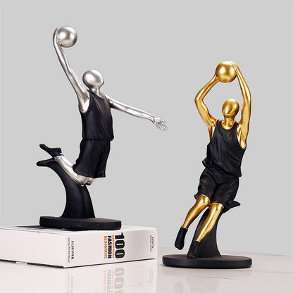 Dynamic Basketball Player Figurine Homeandso